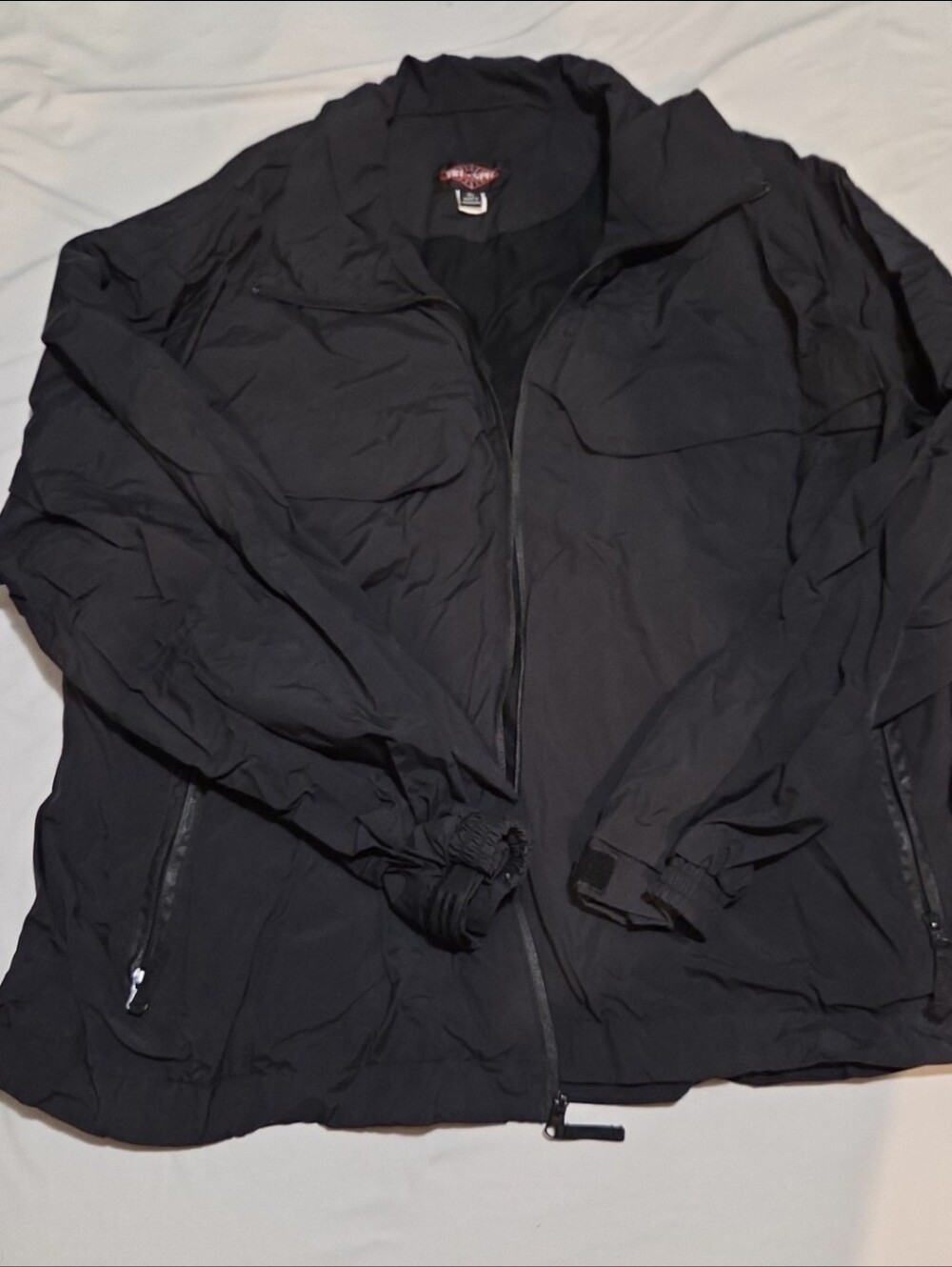 Tru spec mens XL black zip up jacket #06